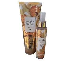 Rare Bath & Body Works Women's Gingham Gold Fragrance Body Mist & Body Wash